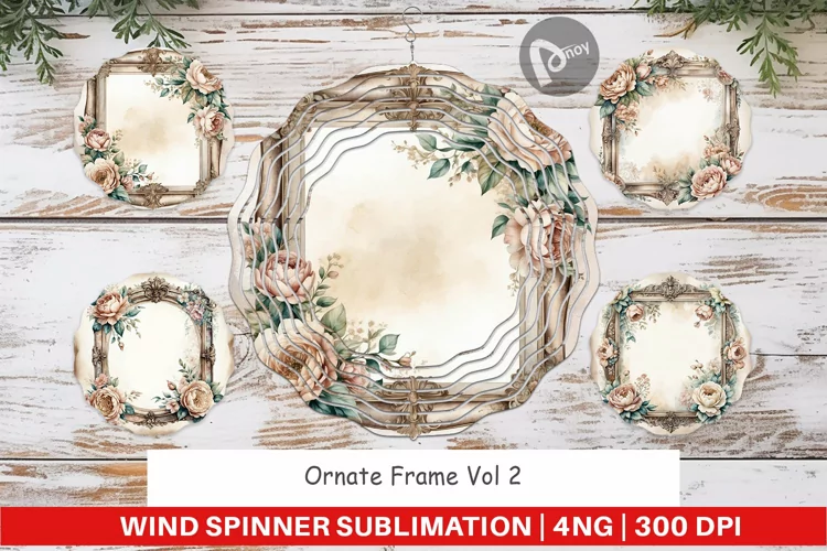 Wind Spinner Ornate Frame