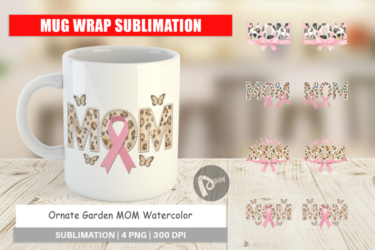 Ornate Garden MOM Mug Wrap