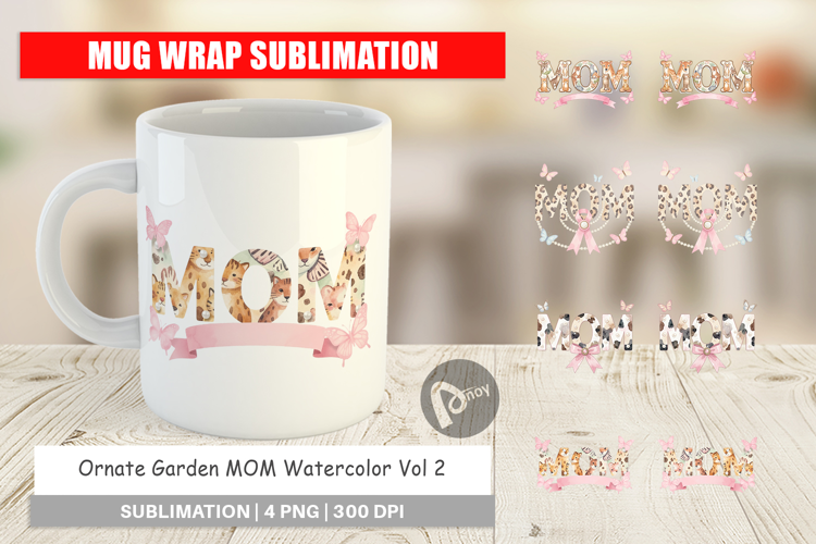 Ornate Garden MOM Mug Wrap