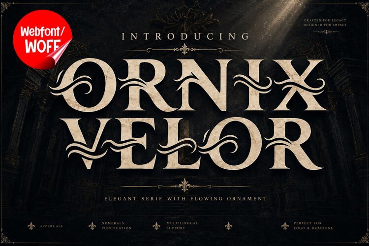 Ornix Velor - Elegant Serif Webfont example image 1