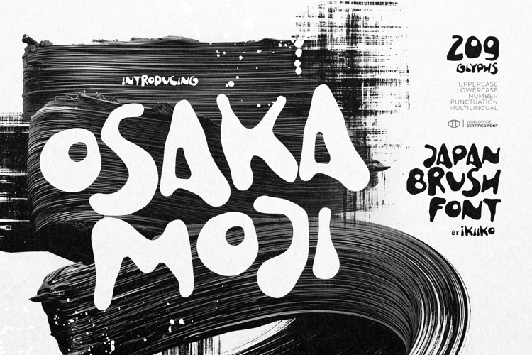 Osaka Moji - Japan Brush Font