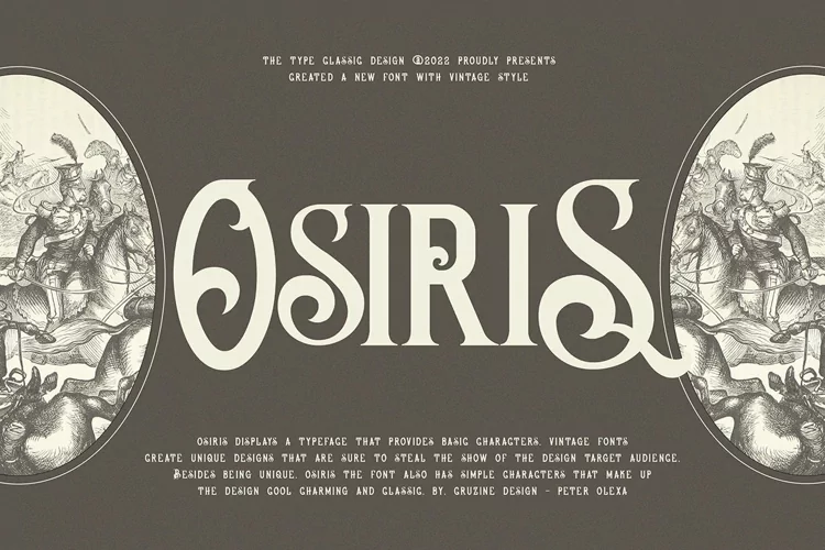 Osiris Vintage Font