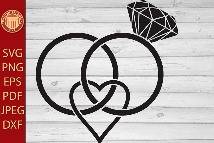 Wedding Rings icon - eps, jpg, dxf, svg, pdf, png fi
