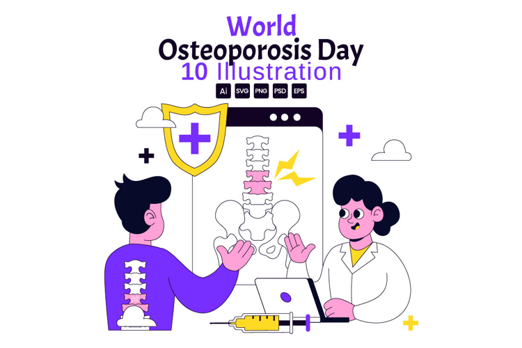 10 World Osteoporosis Day Illustration
