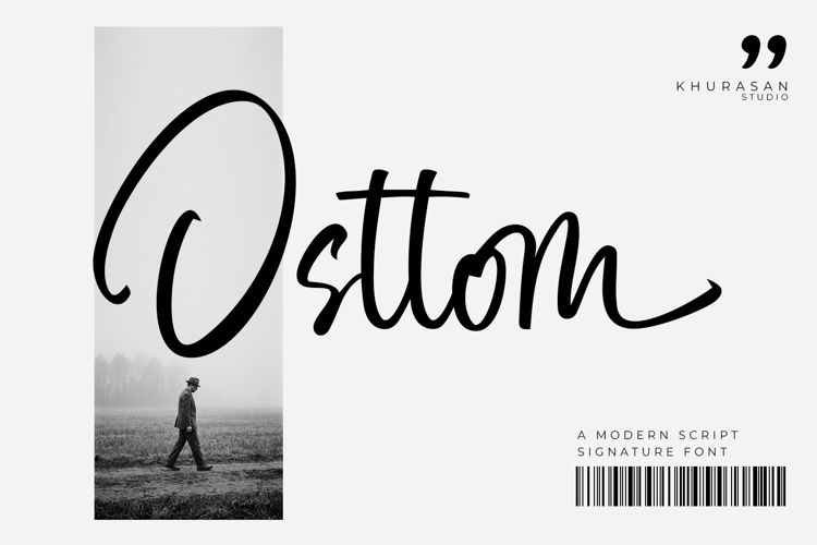 Osttom - a Modern Signature Font