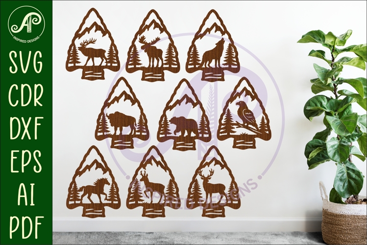 Arrowhead animal wall sign Bundle