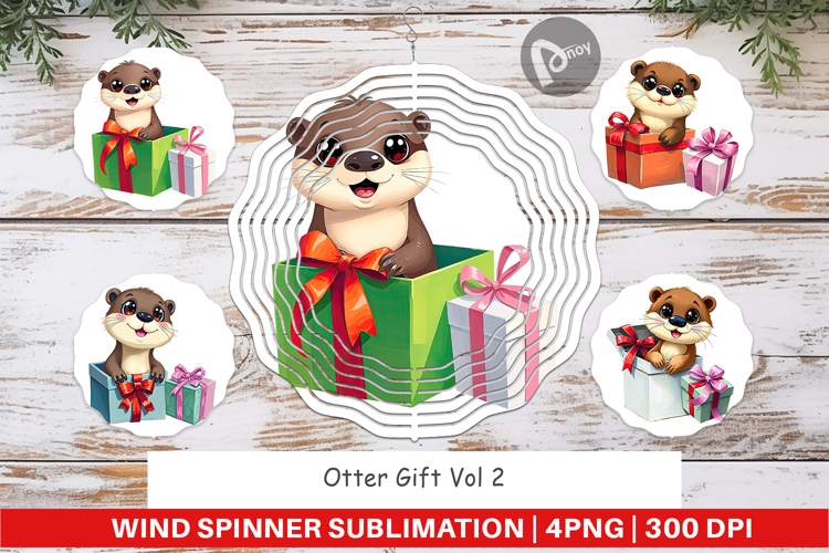 Wind Spinner Otter Gift