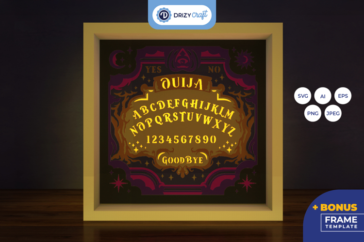 Ouija 3D Light Box - Whispers from the Other Side 3D Craft