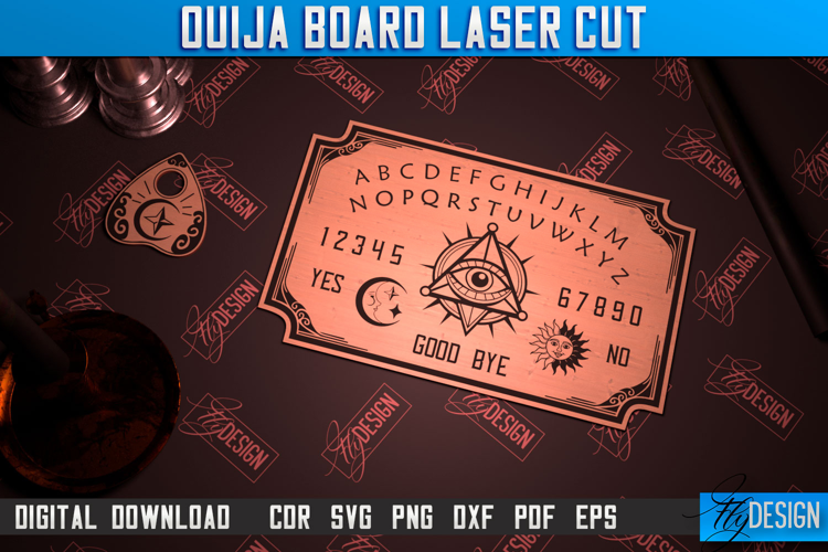 Ouija Board | Spirit Board | Mystical Design | Occult Art