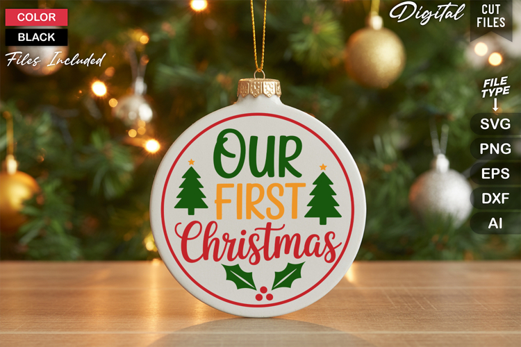 Our First Christmas Svg Image 23