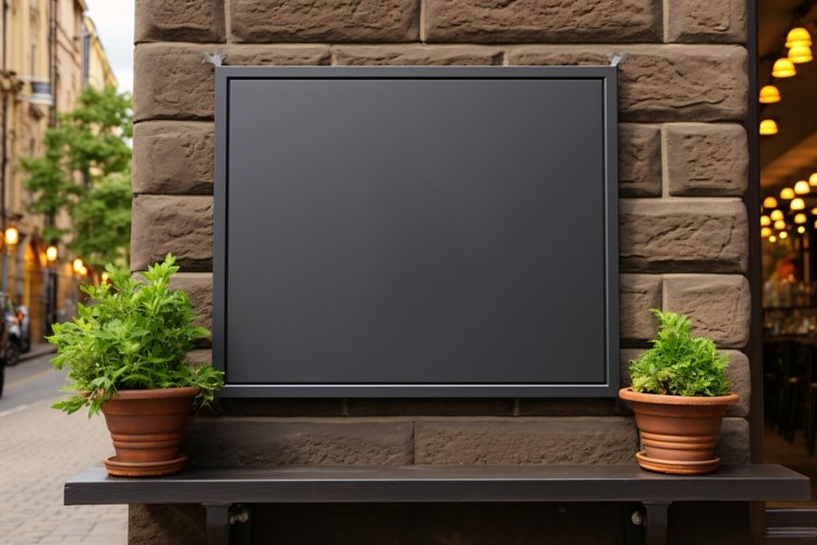 Signage Mockup on Building Wall example image 1