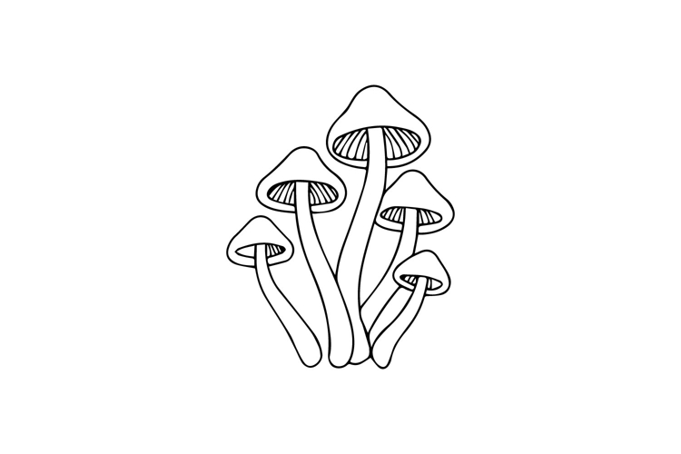 Mushroom Outline Image 24