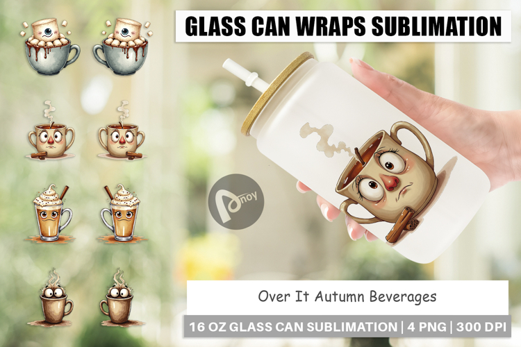 Autumn Beverages Glass Can