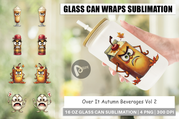 Autumn Beverages Glass Can