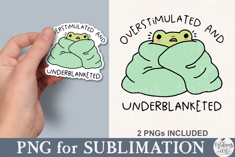 Overstimulated And Underblanketed Frog PNG