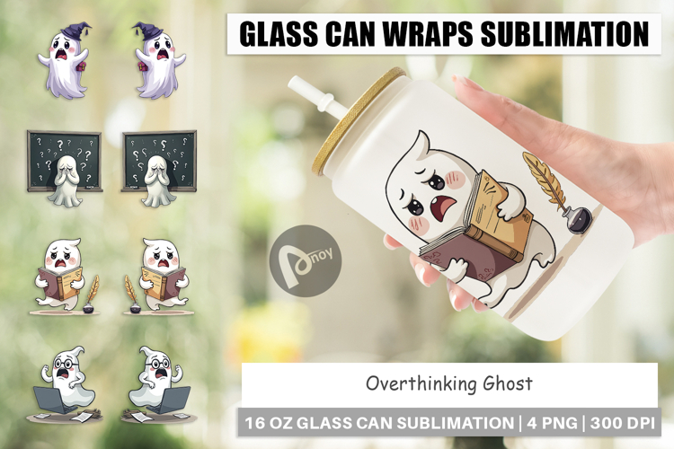 Glass Can Overthinking Ghost