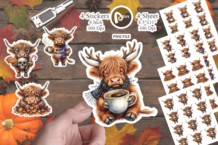 Overwhelmed Holiday Herd Sticker