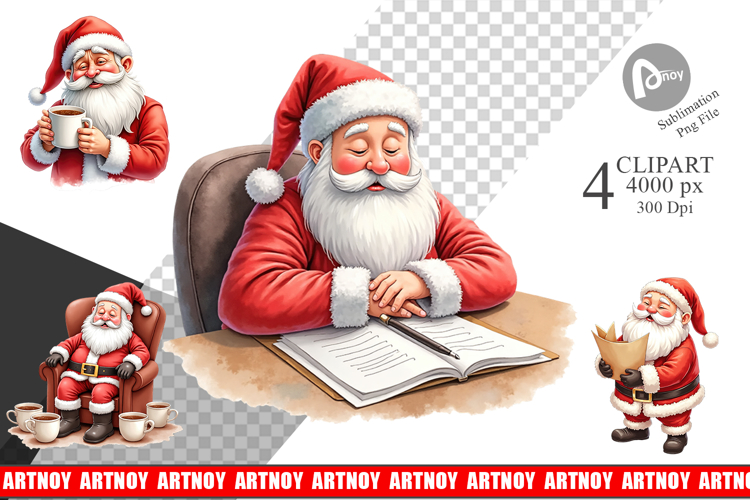 Christmas Watercolor Clipart Image 2