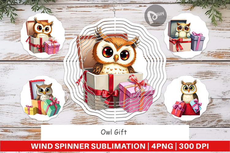 Wind Spinner Owl Gift