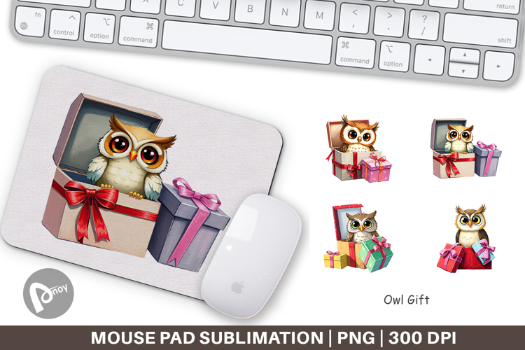 Mouse Pad Owl Gift