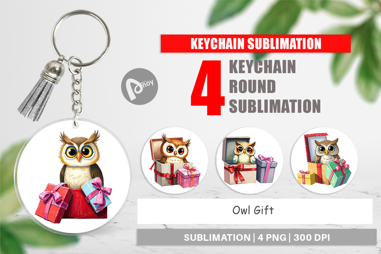 Keychain Owl Gift