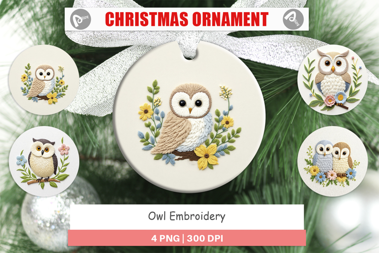 Ornament Owl Embroidery