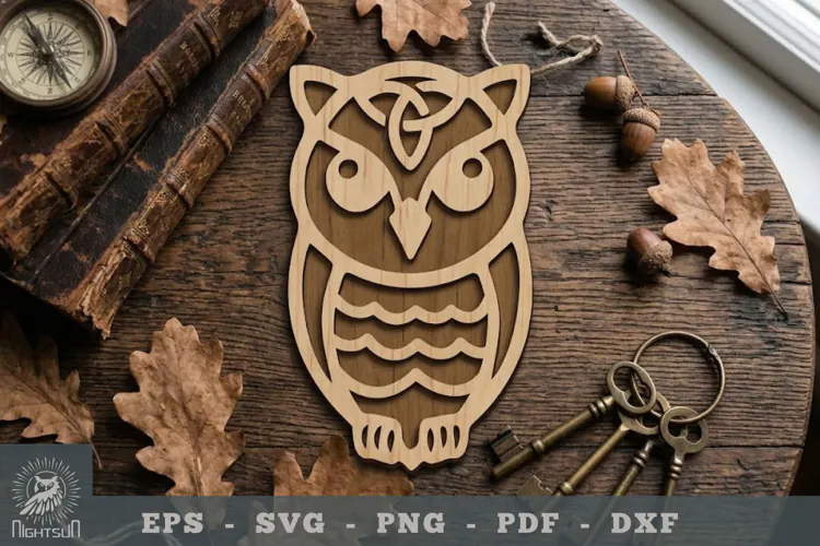 Owl Lasercut Decoration 1