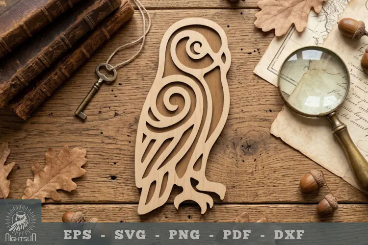 Owl Lasercut Decoration 2