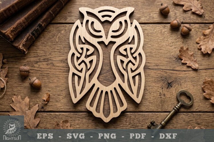 Owl Lasercut Decoration 3 example image 1