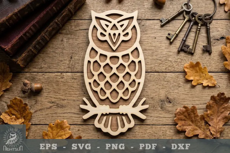 Owl Lasercut Decoration 4