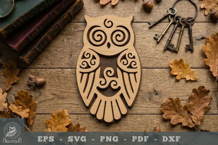 Owl Lasercut Decoration 5