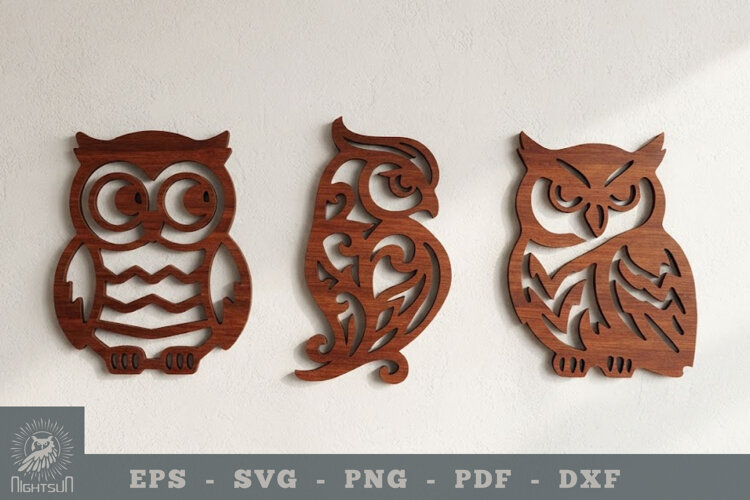 Owl Lasercut Wall Decor example image 1