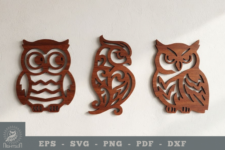 Owl Lasercut Wall Decor