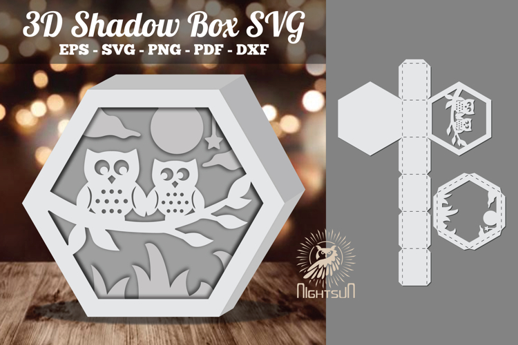 3d Shadow Box Svg Image 14