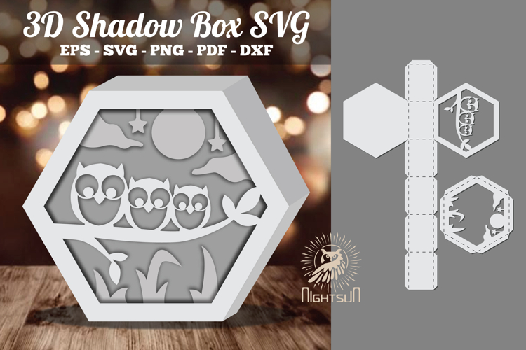 3d Shadow Box Svg Image 12