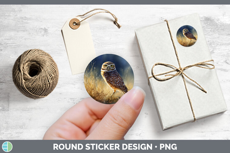 GorgeousOwl Sunset Stickers design.