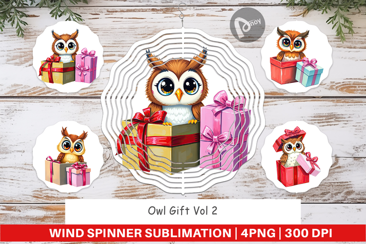 Wind Spinner Owl Gift
