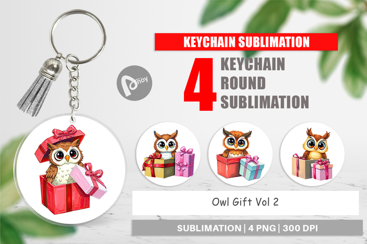 Keychain Owl Gift