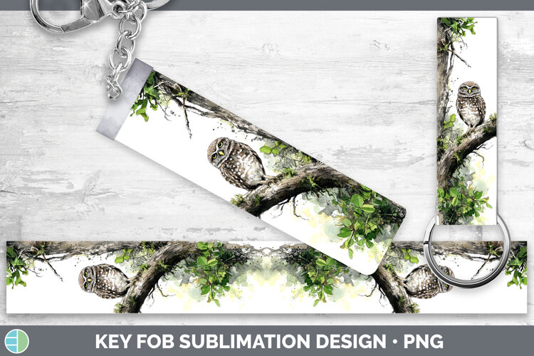 GorgeousOwls Sketch Key Fob design.