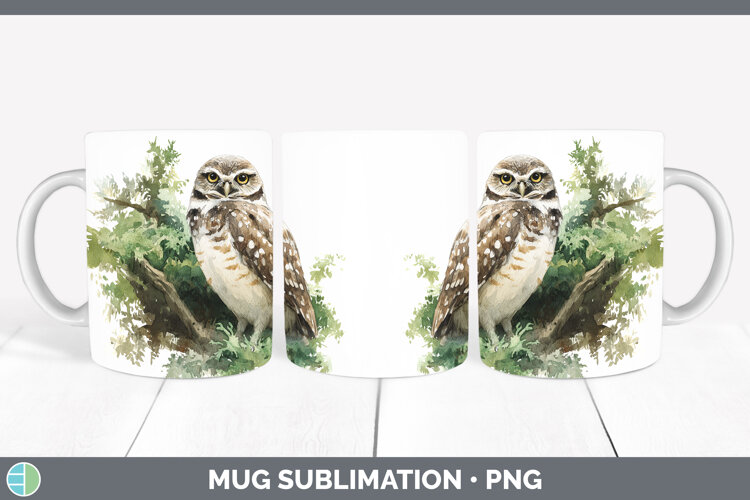 GorgeousOwls Sketch Mug Wrap design.
