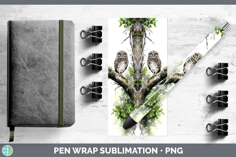 GorgeousOwls Sketch Pen Wrap design.