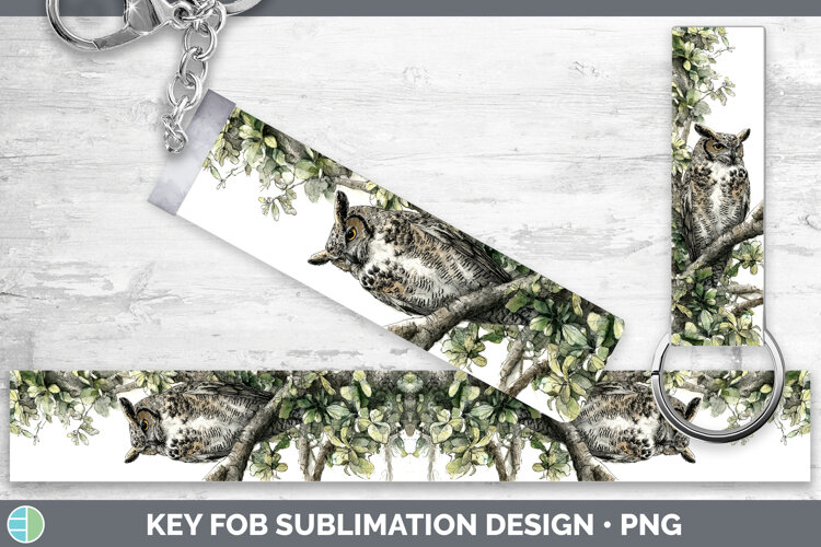 GorgeousOwls Sketch Key Fob design.