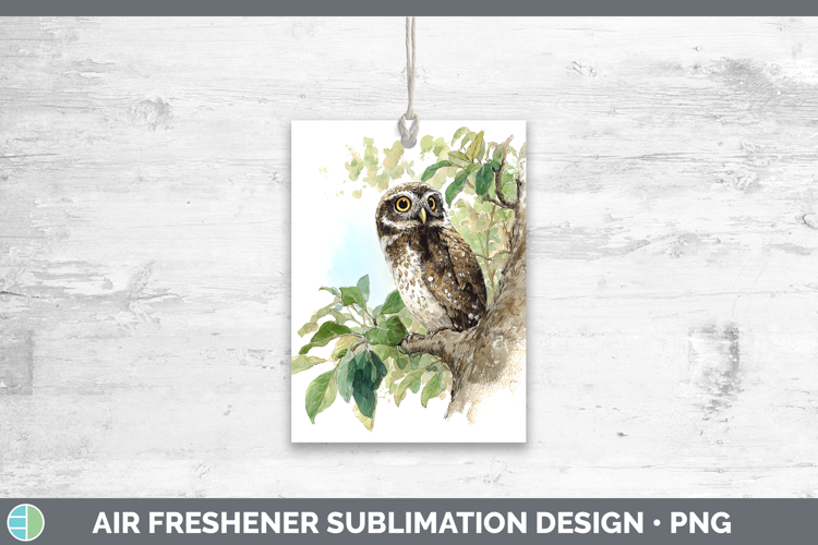 Elf Owl Owls Sketch Air Freshener Sublimation Design