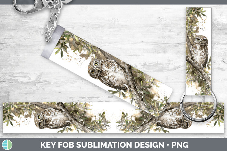 GorgeousOwls Sketch Key Fob design.