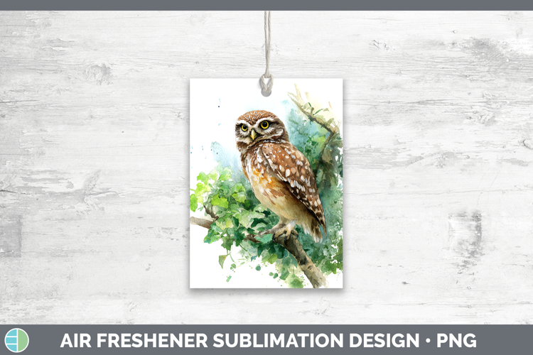 Little Owl Owls Sketch Air Freshener Sublimation Design