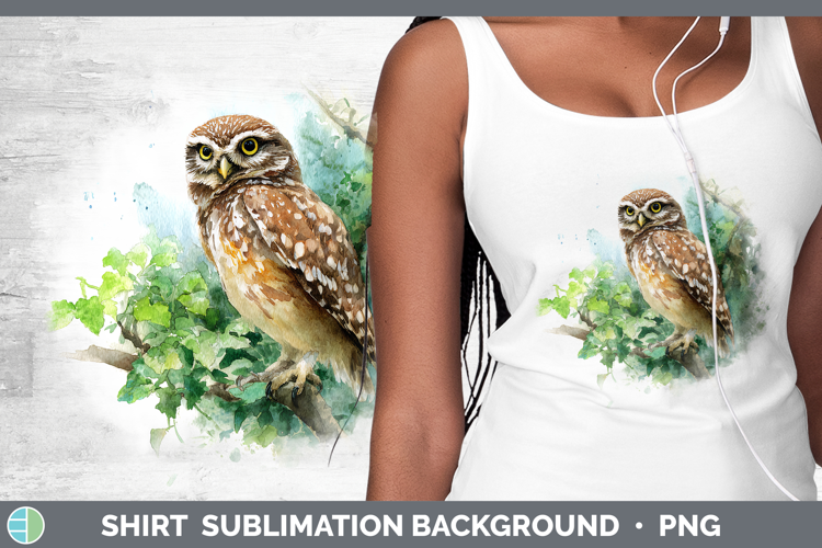 Little Owl Owls Sketch Shirt Sublimation Design