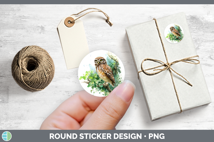 Little Owl Owls Sketch Stickers Design