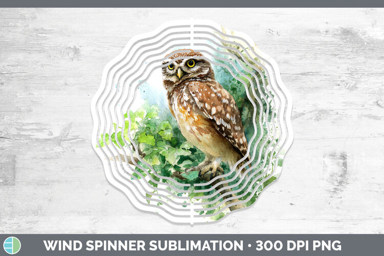 GorgeousOwls Sketch Wind Spinner design.