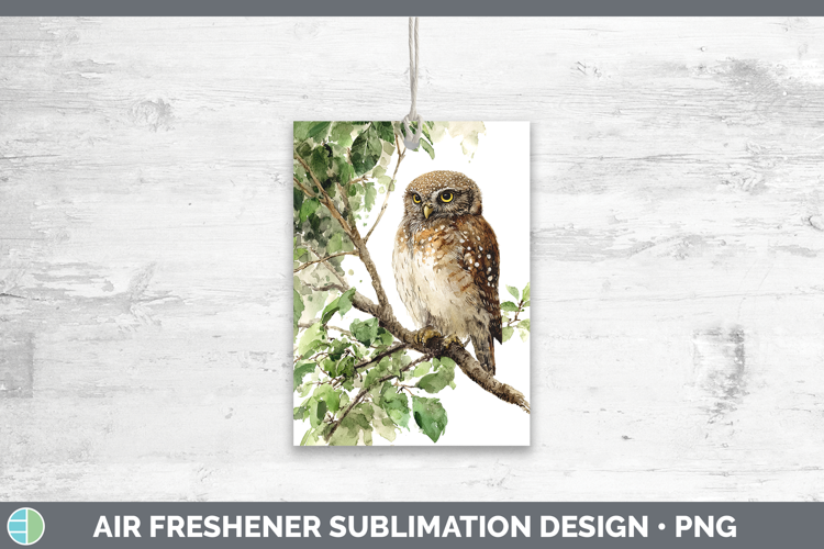 Pearl-spotted Owl Owls Sketch Air Freshener Sublimation Desi