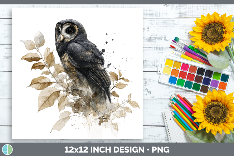 Sooty Owl Owls Sketch Paper Backgrounds Design